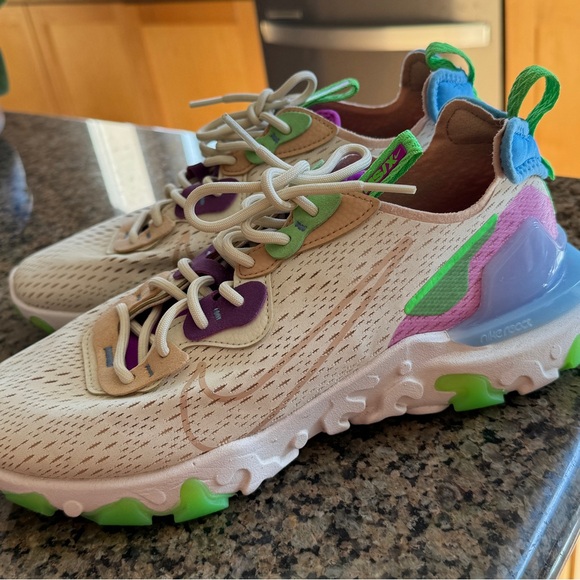 Nike React Vision Fossil running shoes women’s 10.5 - Picture 4 of 10